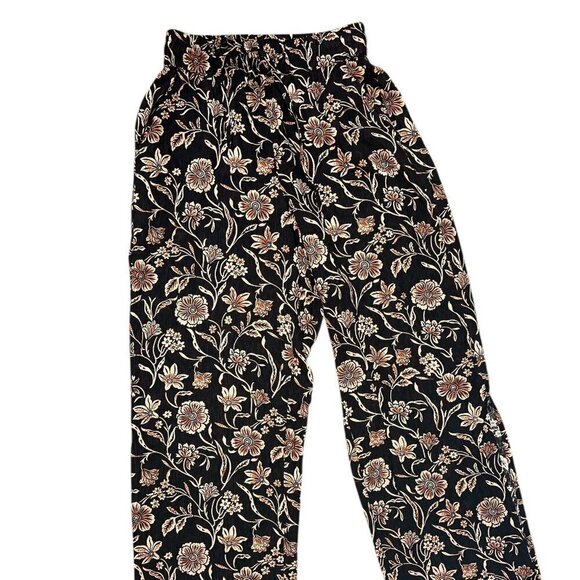 Sanctuary Moody Floral Side Slit Wide-leg Pants Dusk Floral Size Small - Picture 4 of 4